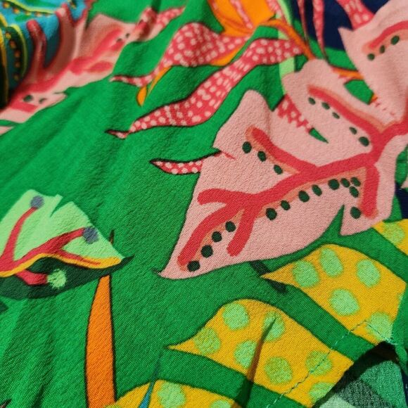 Karlie Top For Women Size Small Tropical Hawaiian Shirt Relax Fit - Picture 12 of 12